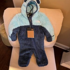 The North Face Kids Two-Tone Blue Footie